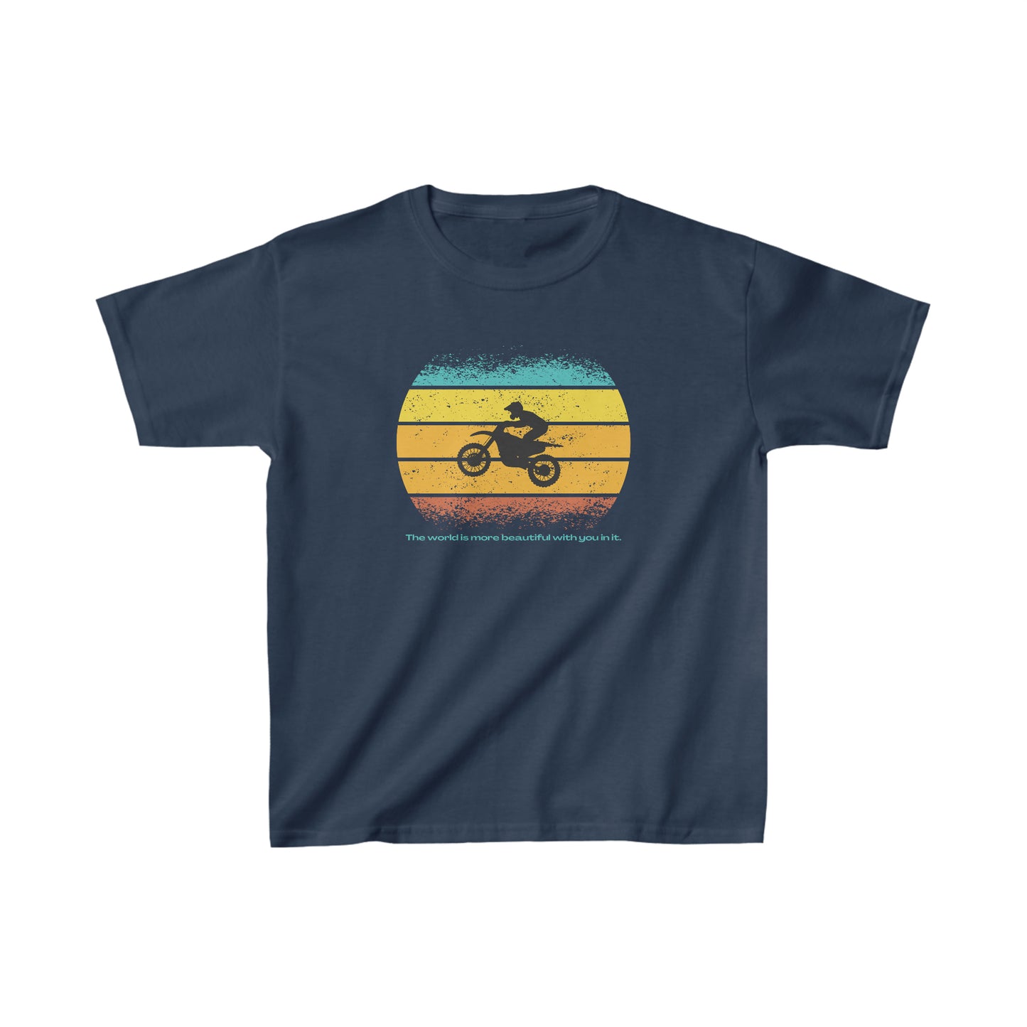 The world's better with you in it | Mental Health Awareness | Kid's Tee | Kade 5512