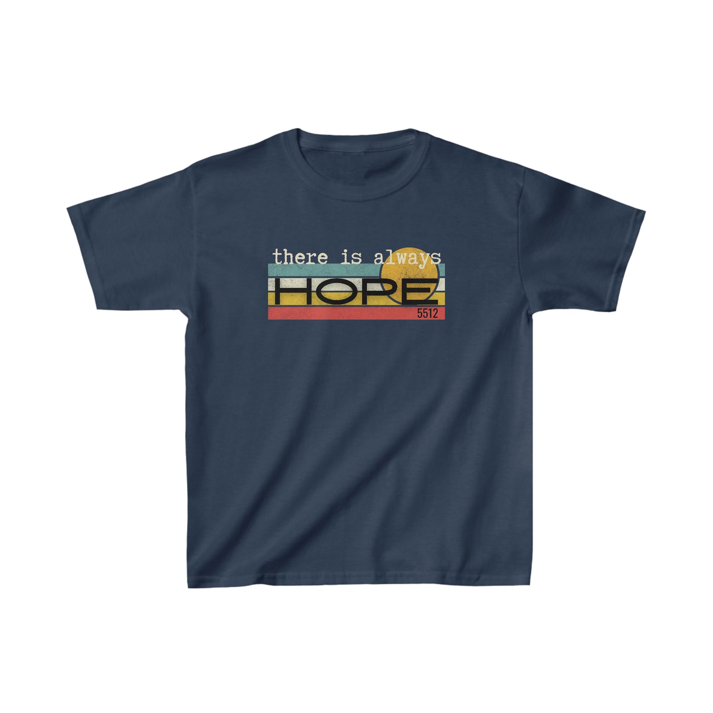 There is always HOPE | Mental Health Awareness | Retro Tee | Kid's Tee | Kade 5512