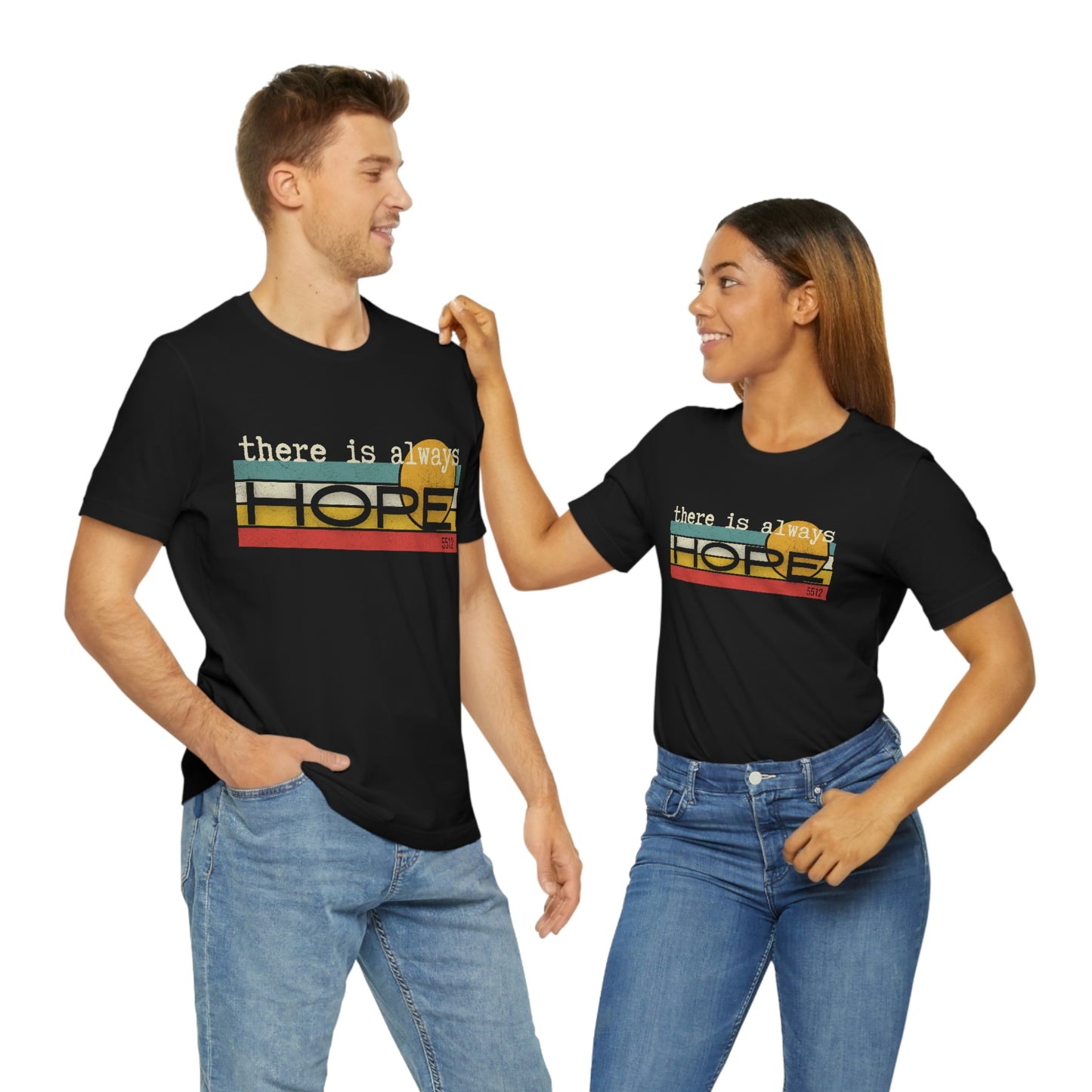 There is always HOPE | Mental Health Awareness | Retro Tee | Kade 5512