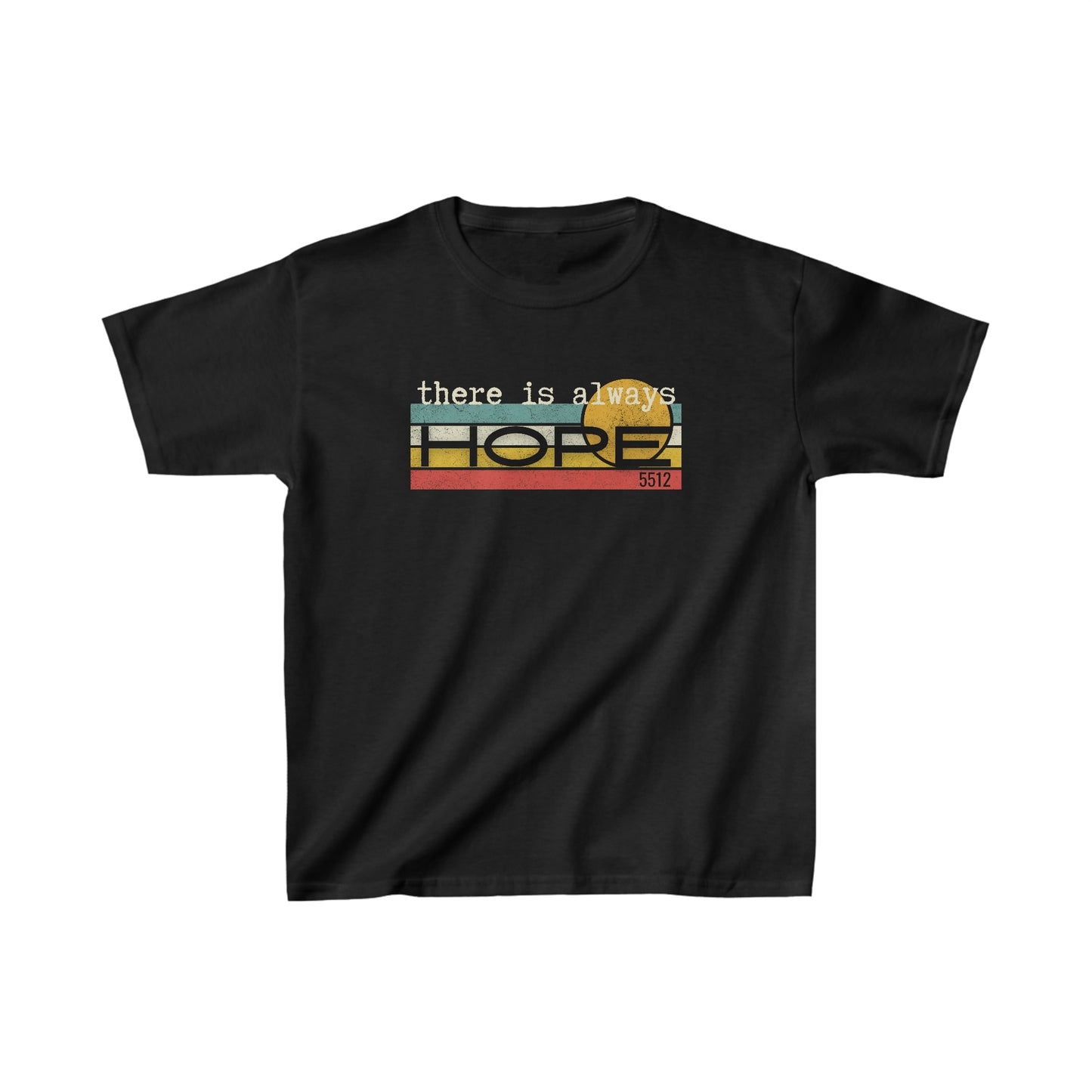 There is always HOPE | Mental Health Awareness | Retro Tee | Kid's Tee | Kade 5512